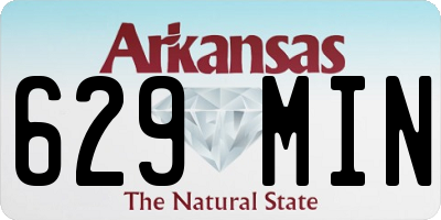 AR license plate 629MIN