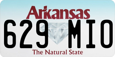 AR license plate 629MIO