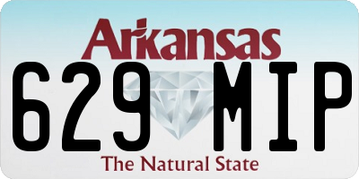 AR license plate 629MIP