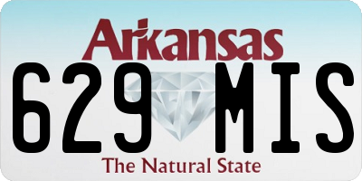 AR license plate 629MIS