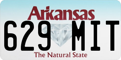 AR license plate 629MIT