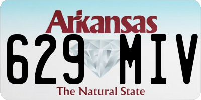 AR license plate 629MIV