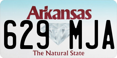 AR license plate 629MJA