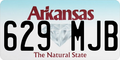AR license plate 629MJB