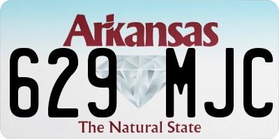 AR license plate 629MJC