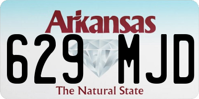 AR license plate 629MJD