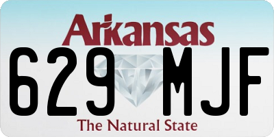 AR license plate 629MJF