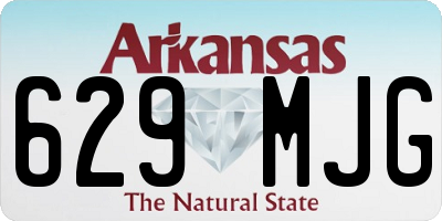 AR license plate 629MJG