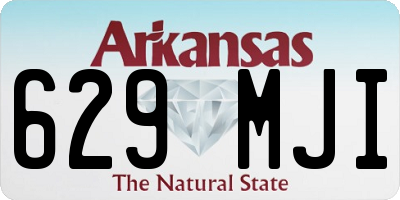 AR license plate 629MJI