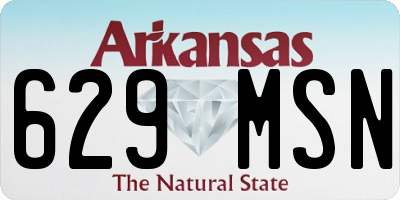 AR license plate 629MSN