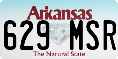 AR license plate 629MSR