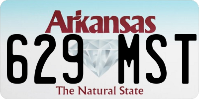 AR license plate 629MST