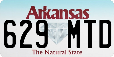 AR license plate 629MTD