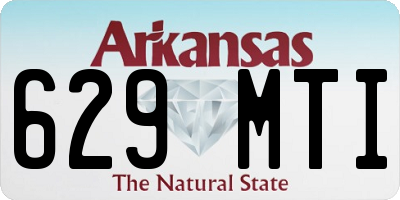 AR license plate 629MTI