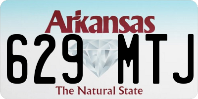 AR license plate 629MTJ