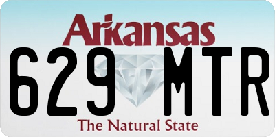 AR license plate 629MTR