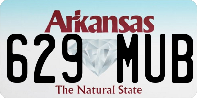 AR license plate 629MUB