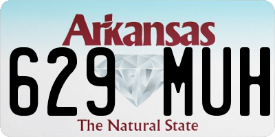AR license plate 629MUH