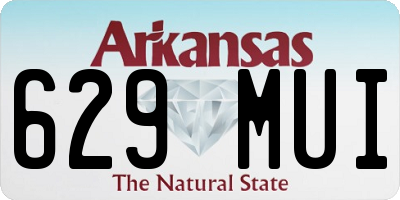 AR license plate 629MUI
