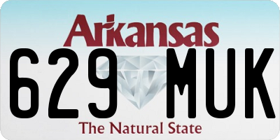 AR license plate 629MUK