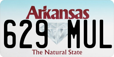 AR license plate 629MUL
