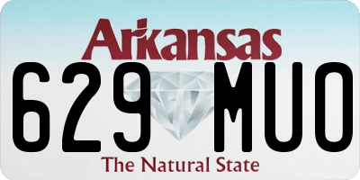 AR license plate 629MUO