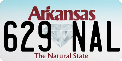 AR license plate 629NAL