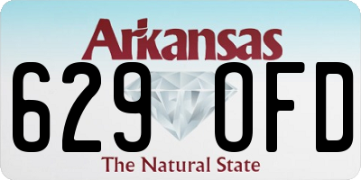 AR license plate 629OFD
