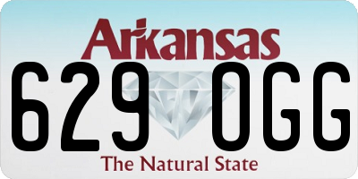 AR license plate 629OGG