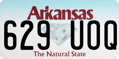 AR license plate 629UOQ