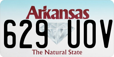 AR license plate 629UOV