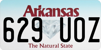 AR license plate 629UOZ
