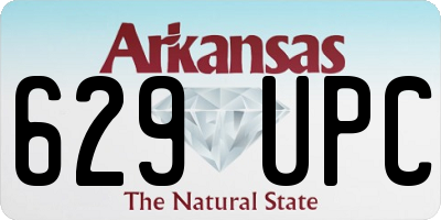 AR license plate 629UPC