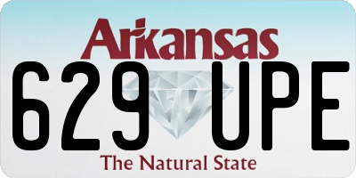 AR license plate 629UPE