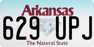 AR license plate 629UPJ