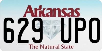 AR license plate 629UPO