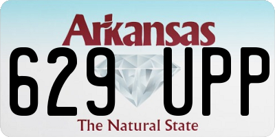 AR license plate 629UPP