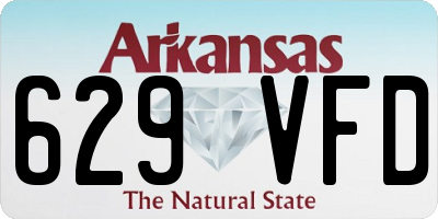 AR license plate 629VFD