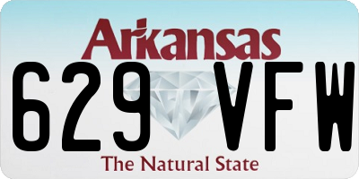 AR license plate 629VFW