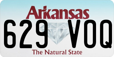AR license plate 629VOQ