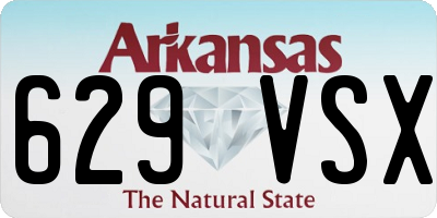 AR license plate 629VSX