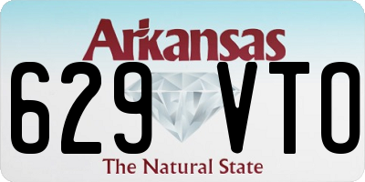 AR license plate 629VTO