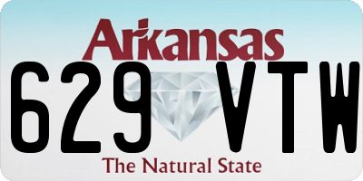 AR license plate 629VTW