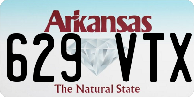 AR license plate 629VTX