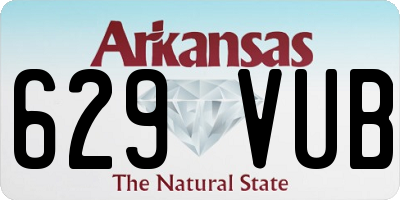 AR license plate 629VUB