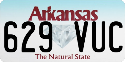 AR license plate 629VUC
