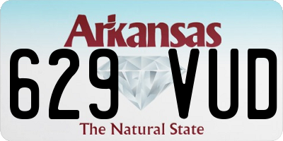 AR license plate 629VUD