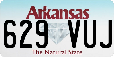 AR license plate 629VUJ