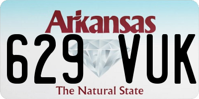 AR license plate 629VUK
