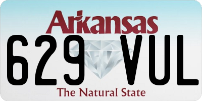 AR license plate 629VUL